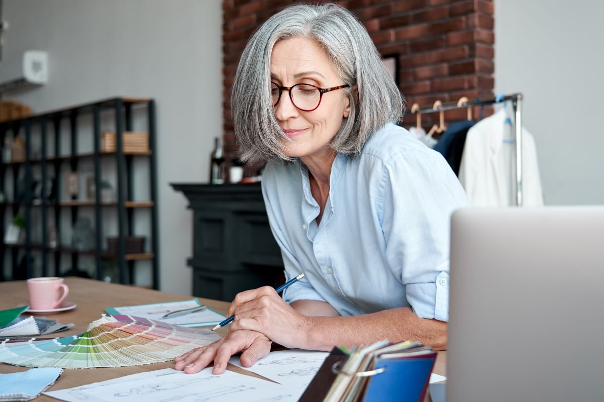 small business owner at desk